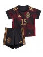 Billige Tyskland Niklas Sule #15 Bortedraktsett Barn VM 2022 Kortermet (+ Korte bukser)